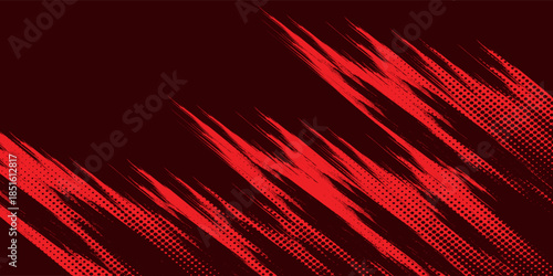 black red dragon decal brush fire volcano lava sakura Asia Japan anime style illustration sporty background eps 10