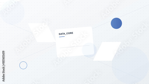 Minimalist numeral two design featuring brushed aluminum and frosted glass with soft ambient occlusion lighting