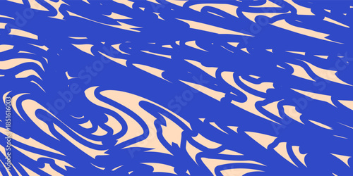 Cool Groovy Striped Texture. Abstract Geometric Lines Y2k Pattern.Modern Brush Hand Drawn Background.