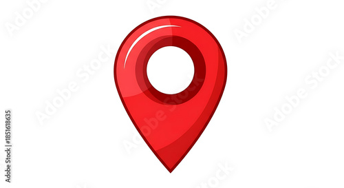Free Download Red map pin icon location marker symbol on white background for navigation direction concept - GFXLoad