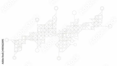 Molecular Structure Diagram on White Background.