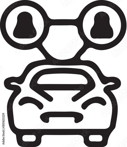 Car  Icon simple icon. Vector ICON all icon Viktor.
