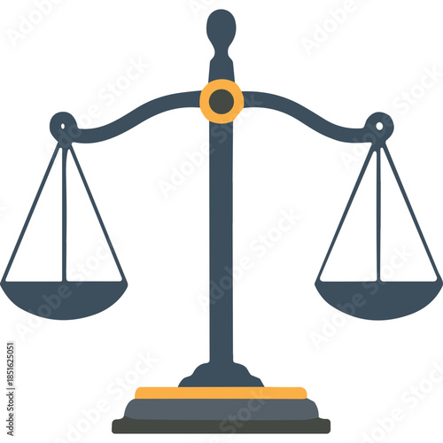 Scales of Justice Vector Icon