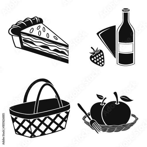 Picnic essentials illustration