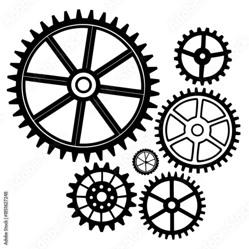 Interconnected gears