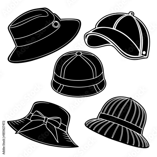 Collection of vintage hats