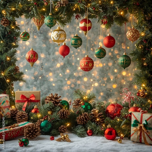 christmas tree with decorations