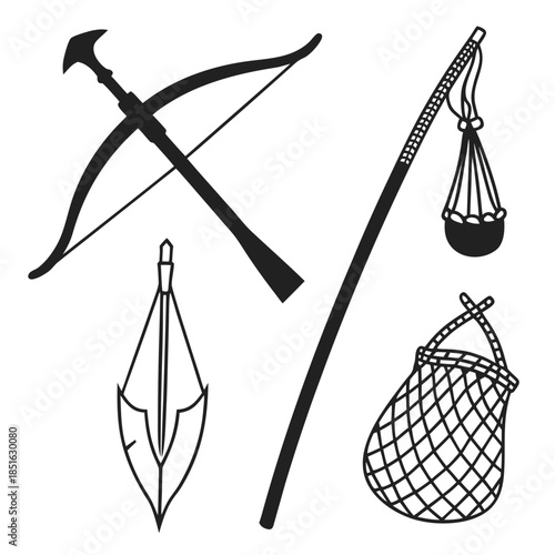Medieval hunting tools
