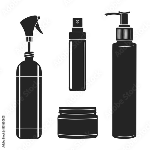 Collection of beauty products