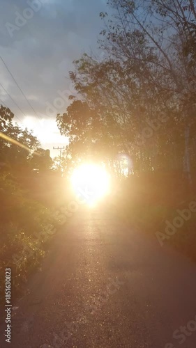sunrise over the lake