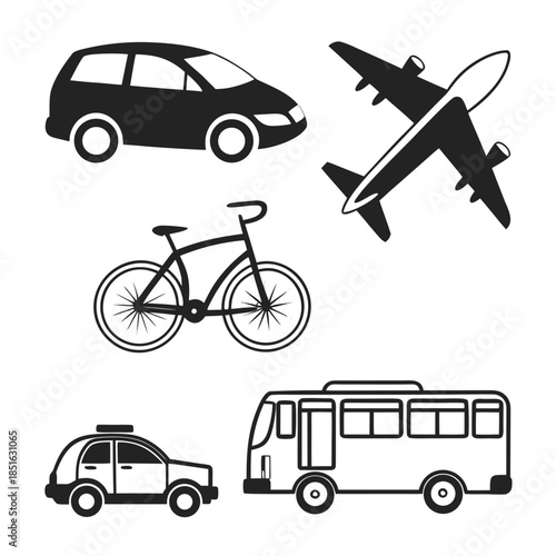 Various modes of transportation