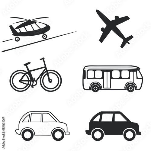 Various modes of transportation