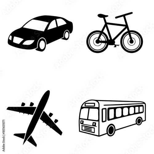 Various modes of transportation