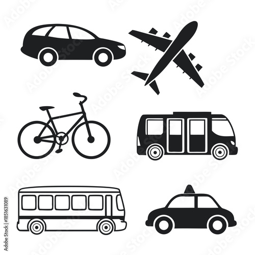 Various modes of transportation