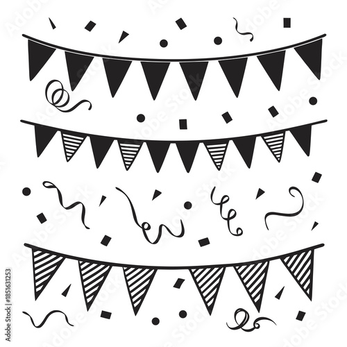 Celebration bunting illustration