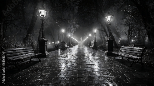 alley in the night