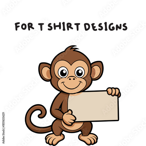 cartoon character with blank board