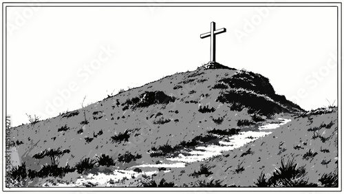 Cross on a Hilltop.