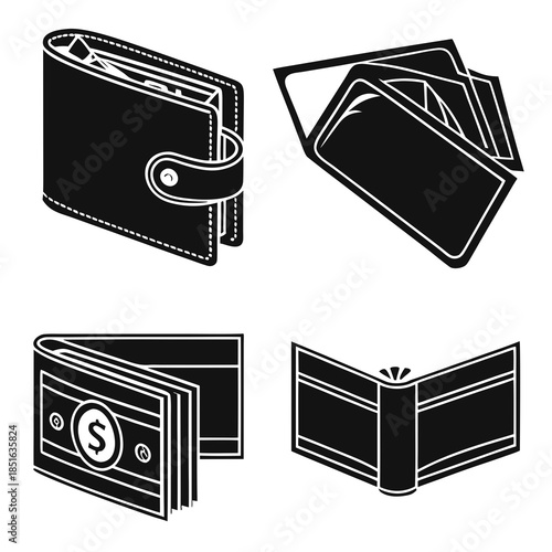 Collection of wallet icons