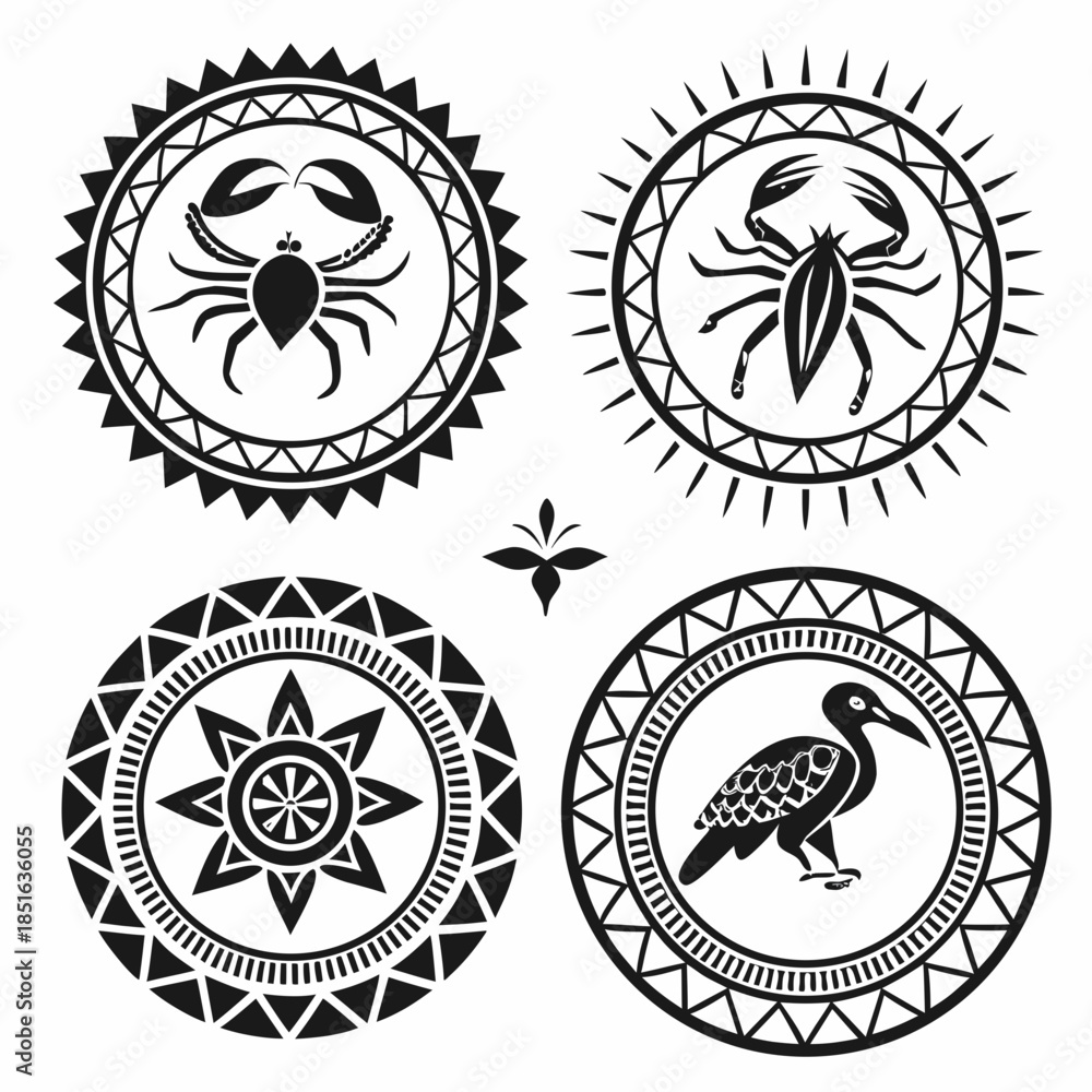 Fototapeta premium Abstract symbols collection