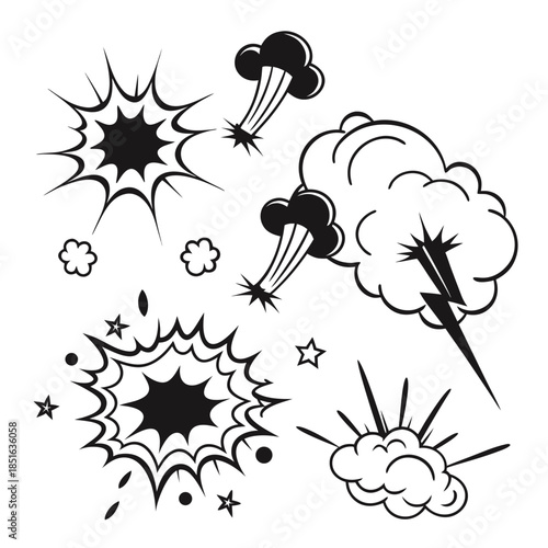 Explosion and smoke effects