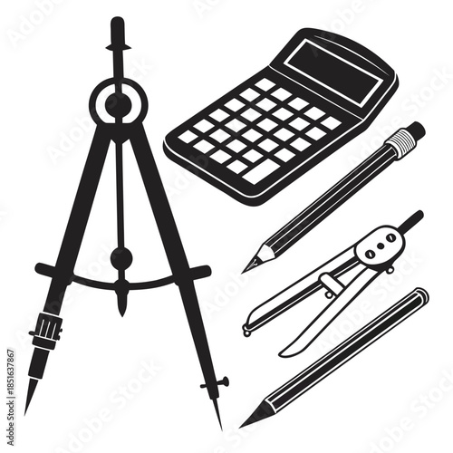 Set of drawing tools