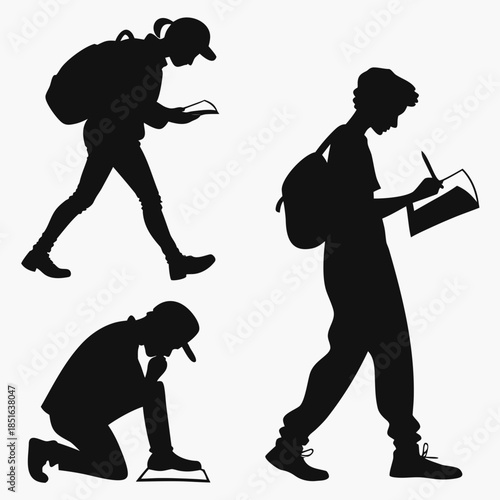 Students engaged in learning activities