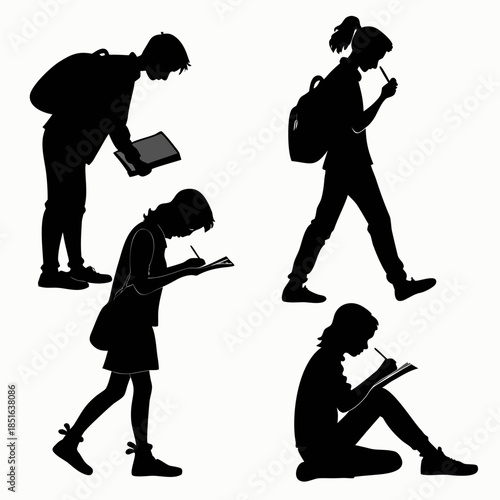 Students engaged in learning activities