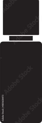 Modern black refrigerator illustration for freezing food in kitchen appliance