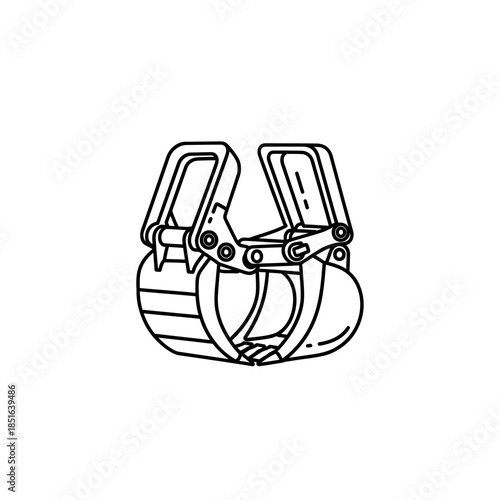 Industrial Grabber Tool Illustration.