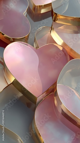 heart gift box in Valentine day