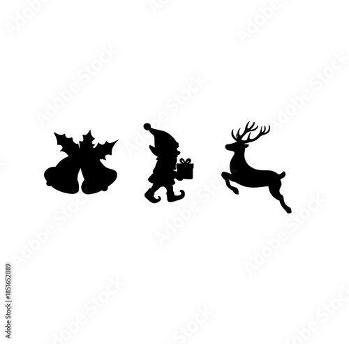 silhouette christmas day