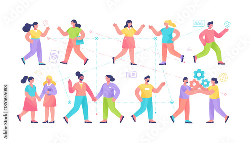 Diverse People Connecting in a Decentralized Social Network Structure