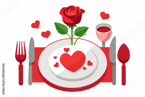 romantic dinner table setting