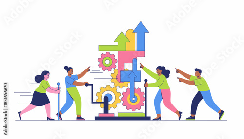 Team Collaboration Driving Business Growth Using a Mechanism