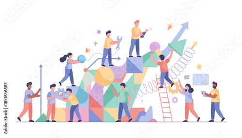 Collaborative Team Building Success and Business Growth Strategy