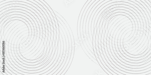 Collection of red concentric circles. Collection of radial sound wave or sonar rings. Pack of radar icon symbols, targets, dashed lines, halftones, Eps 10.