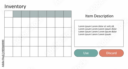 Organized Inventory Table For Business Material Tracking Management
