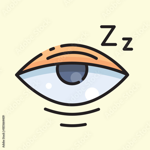 Fill Icon of an Disease insomnia