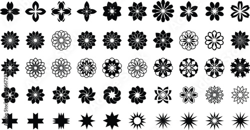 Camping and Hiking Vector Illustration Set with Various Backpackers Mountain Landscapes Tents Campfire and Outdoor Adventure Equipment for Travel Design