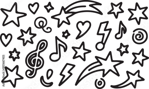 Creative Music and Artistic Icons.