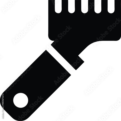 dermaplaning tool silhouette vector illustration on transparent background