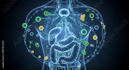 x-default Human Lymphatic and Immune System with Pathogens