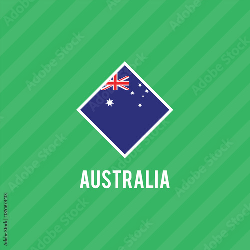 Australia official flag vector with standard size and proportion. National flag emblem with accurate size and colors.