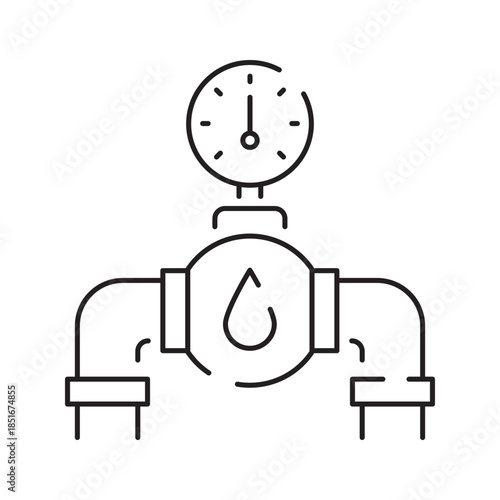 Industrial Pipeline System with Valves and Connectors