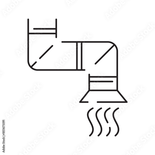Industrial Pipeline System with Valves and Connectors
