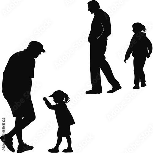 Family silhouette