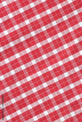 Multi colored plaid fabric background textured