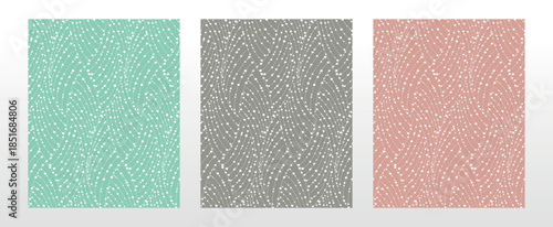 Set of abstract geometric patterns. Seamless vector backgrounds. Colored ornaments Graphic modern patterns Simple lattice graphic design