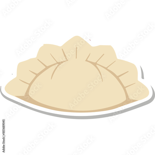 Vector Illustration of a Delicious Dumpling
